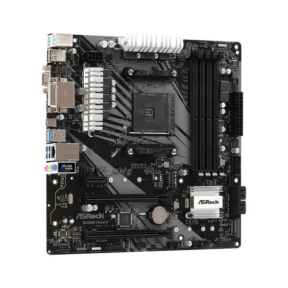 Mainboard ASROCK B450M PRO4 F (ảnh 4)